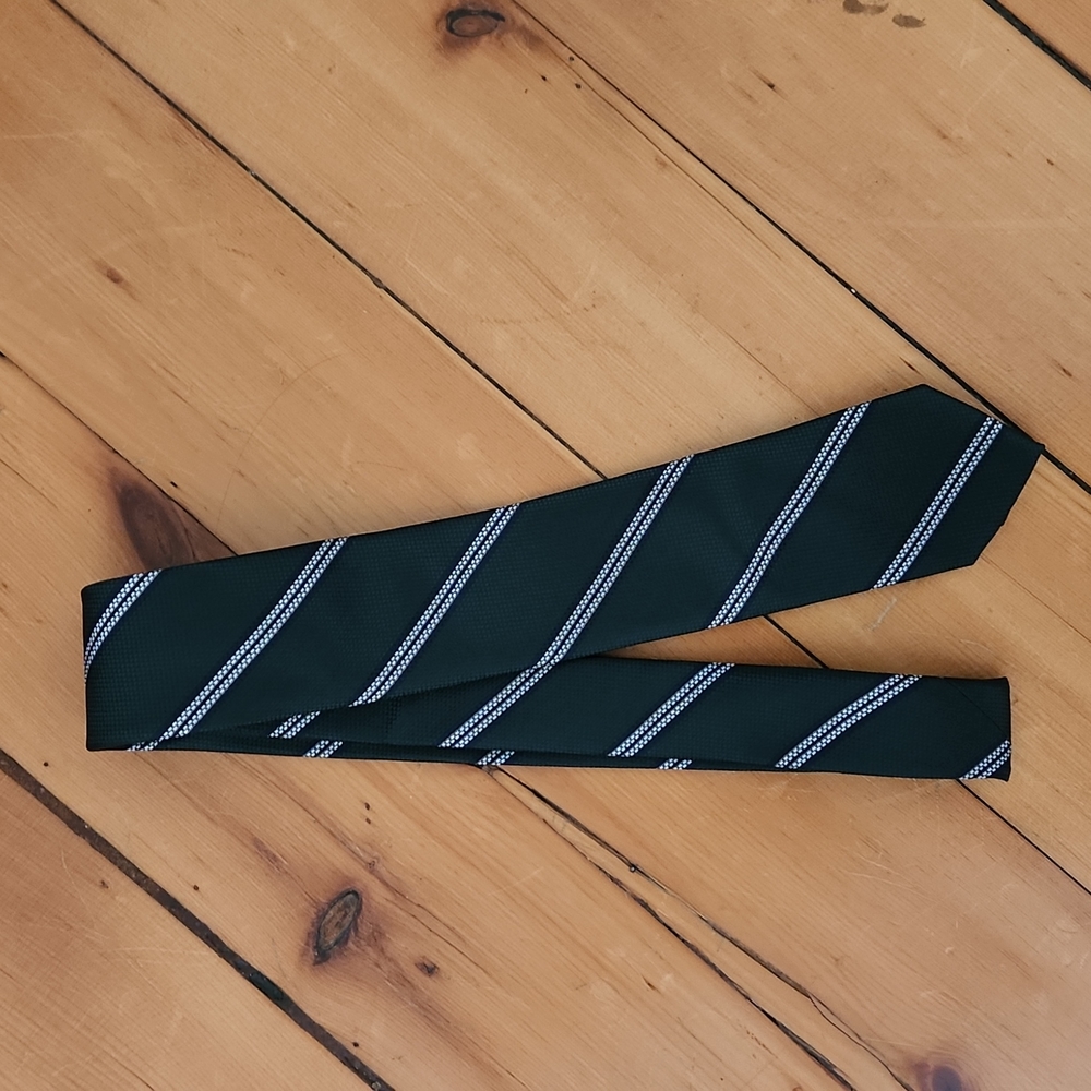 Green Striped Tie NEW